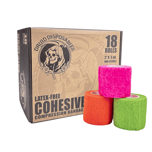 Cohesive Wrap (Latex Free) - Druid Disposables - Alliance Tattoo Supply