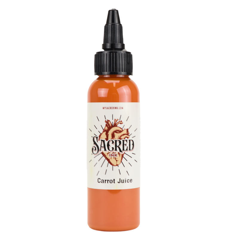 Sacred Ink Carrot Juice tattoo ink bottle