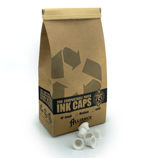 Eco-Friendly Paper Ink Caps - Alliance Tattoo Supply