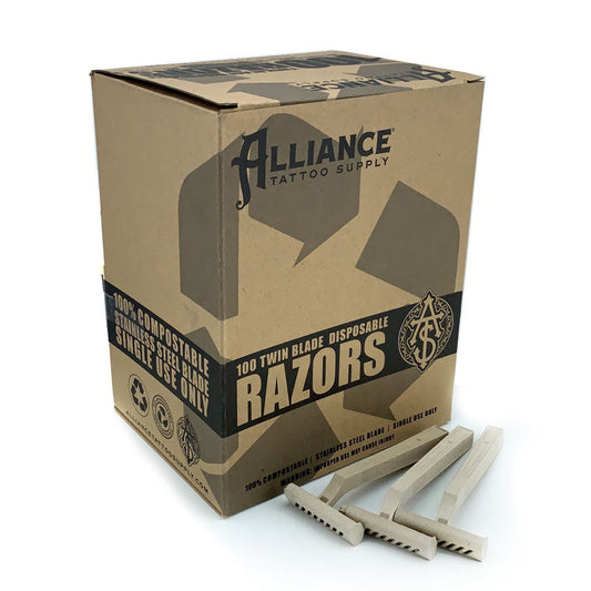 Eco-Friendly Twin Blade Razors - Alliance Tattoo Supply