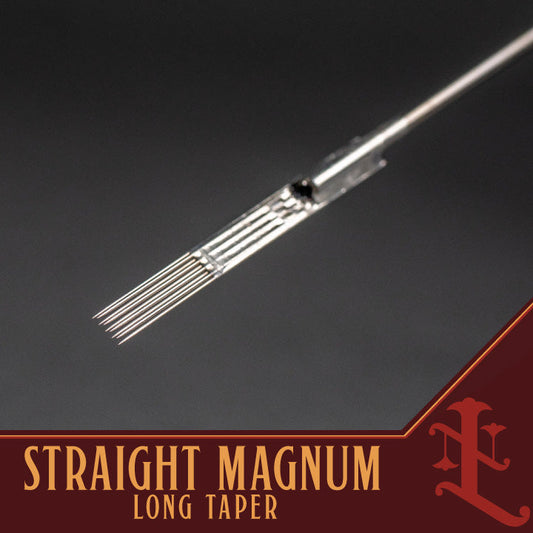 Straight Magnum Long Taper Shader - Lineage Needle Co - Alliance Tattoo Supply
