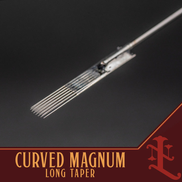 Curved Magnum Long Taper Shader - Lineage Needle Co - Alliance Tattoo Supply