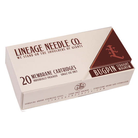 Straight Bugpin Magnum Cartridge Shaders - Lineage Needle Co - Alliance Tattoo Supply