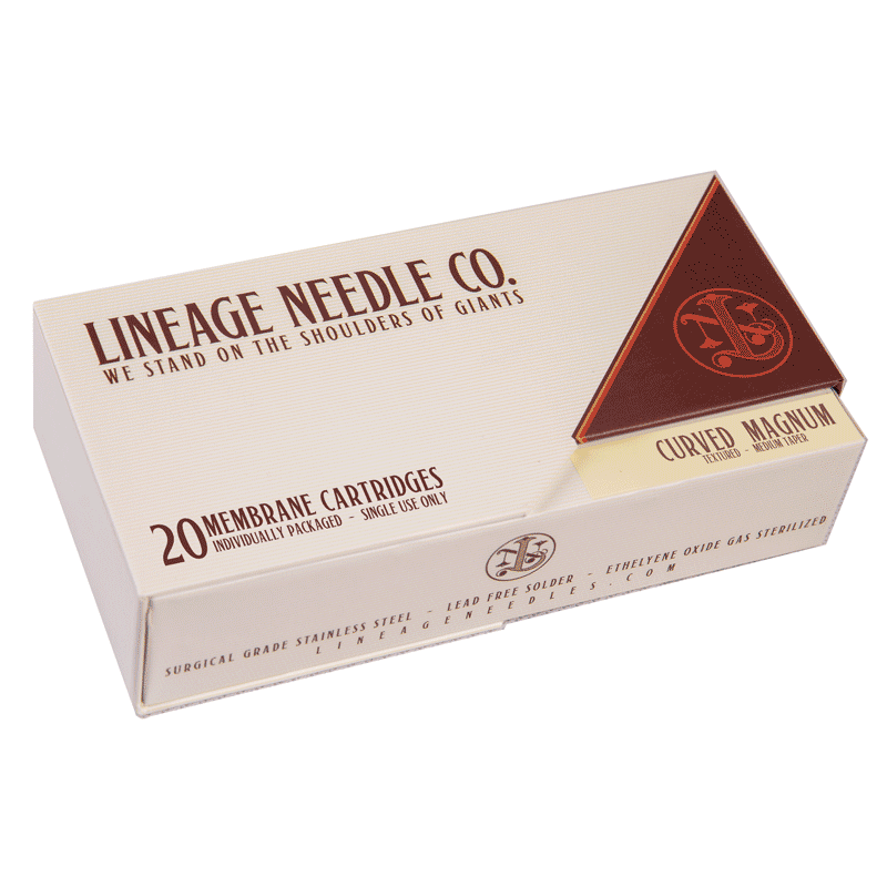 Long Taper Curved Magnum Cartridge Shaders - Lineage Needle Co - Alliance Tattoo Supply