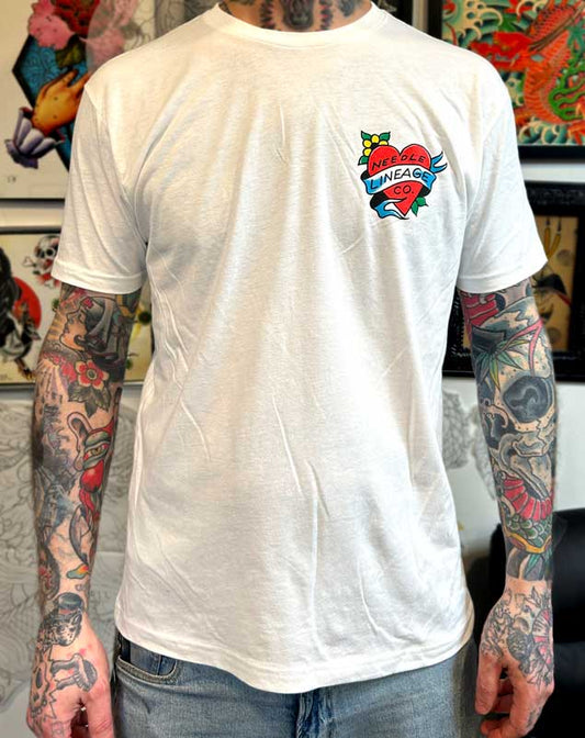 Lineage Needle Co. x Gordon Wrath McCloud Artist Series t-shirt – front view