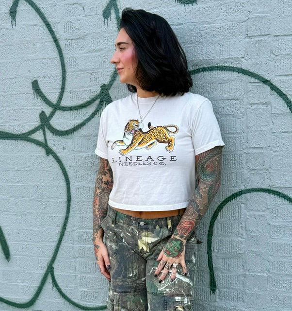 Sarah Young Leopard Crop Tee