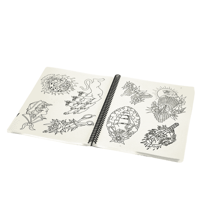 Mikey Sarratt Sketchbook: American Traditional Tattoo Line Drawings