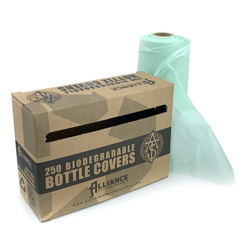 Biodegradable Bottle Covers - Alliance Tattoo Supply