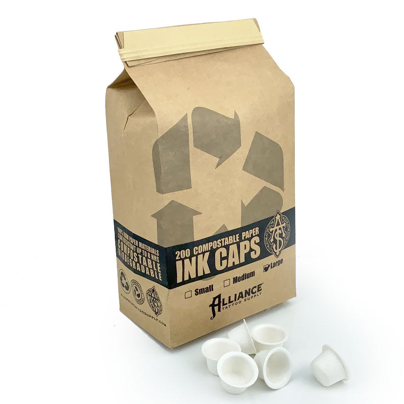 Biodegradable Paper Ink Caps - Alliance Tattoo Supply