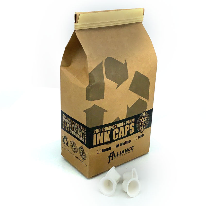 Eco-Friendly Paper Ink Caps - Alliance Tattoo Supply