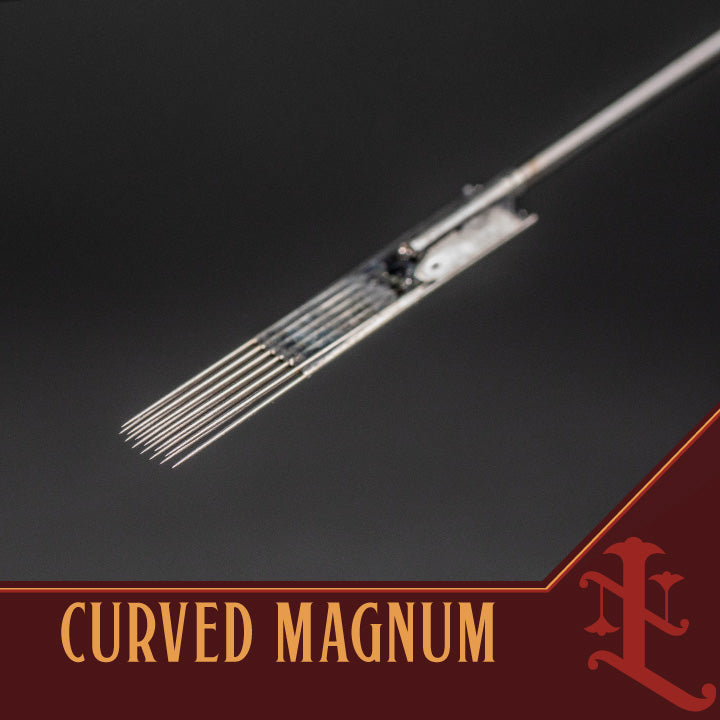 Curved Magnum Tattoo Needles | 0.35mm Medium Shader